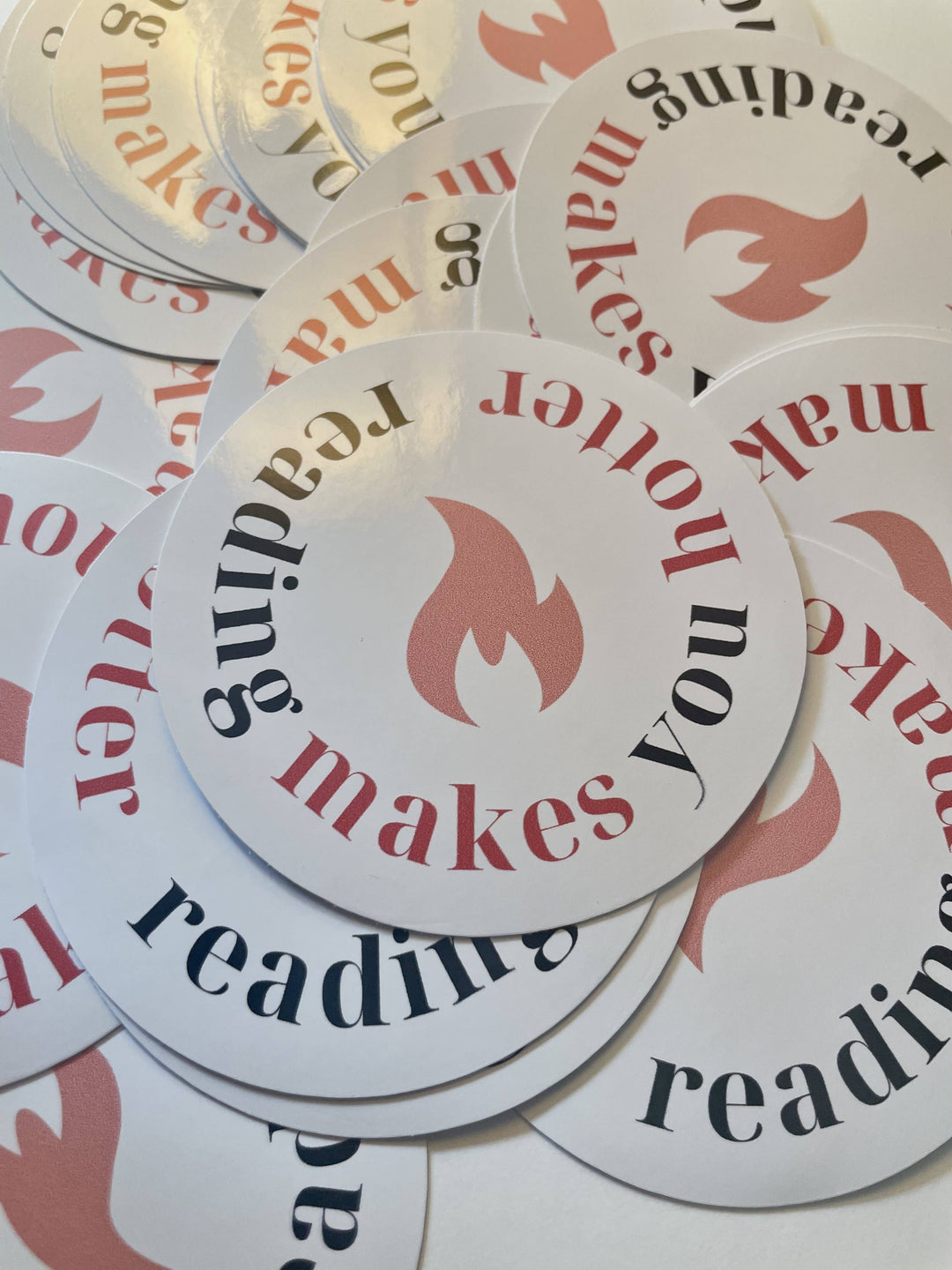 Reading Makes You Hotter Vinyl Stickers