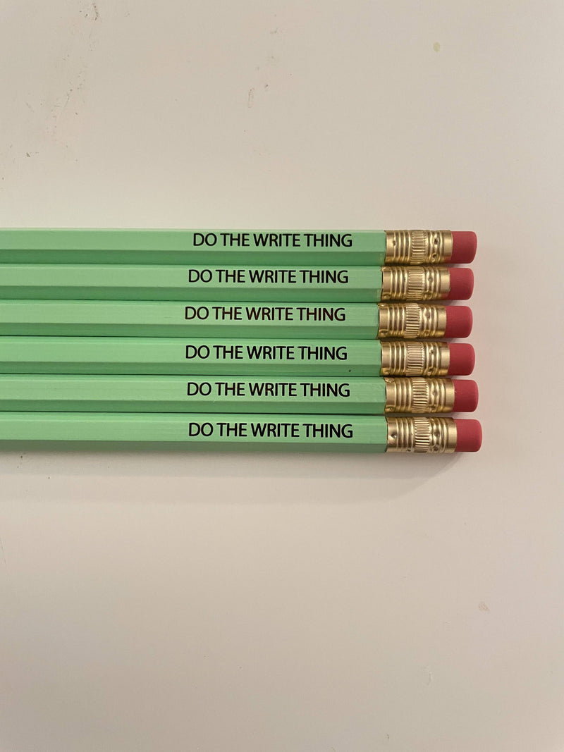 DO THE WRITE THING Pencils: Five-Pack