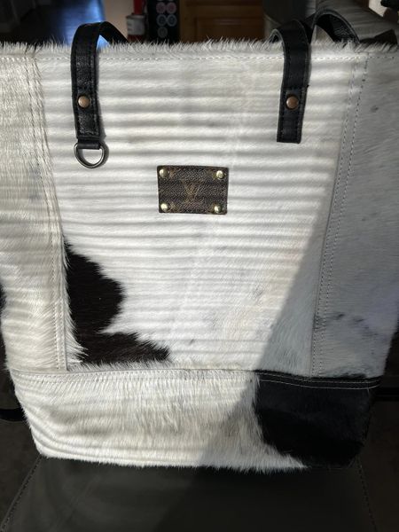 Upcycled and Repurposed LV Black and White