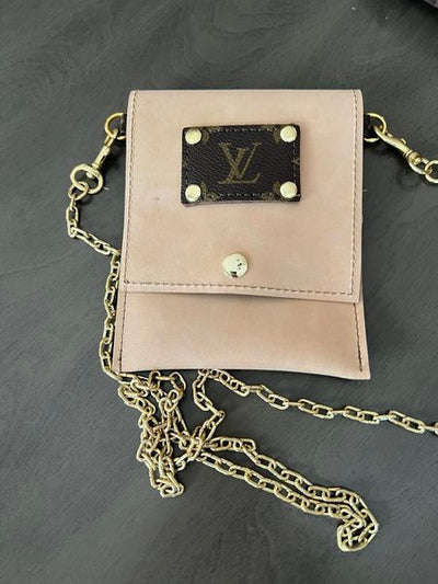 Repurposed LV Phone Case and Card Holder