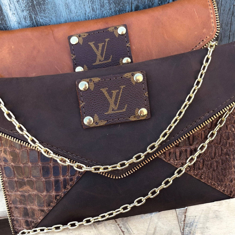 Re-purposed LV Genuine Leather Cross Body CLASSIC