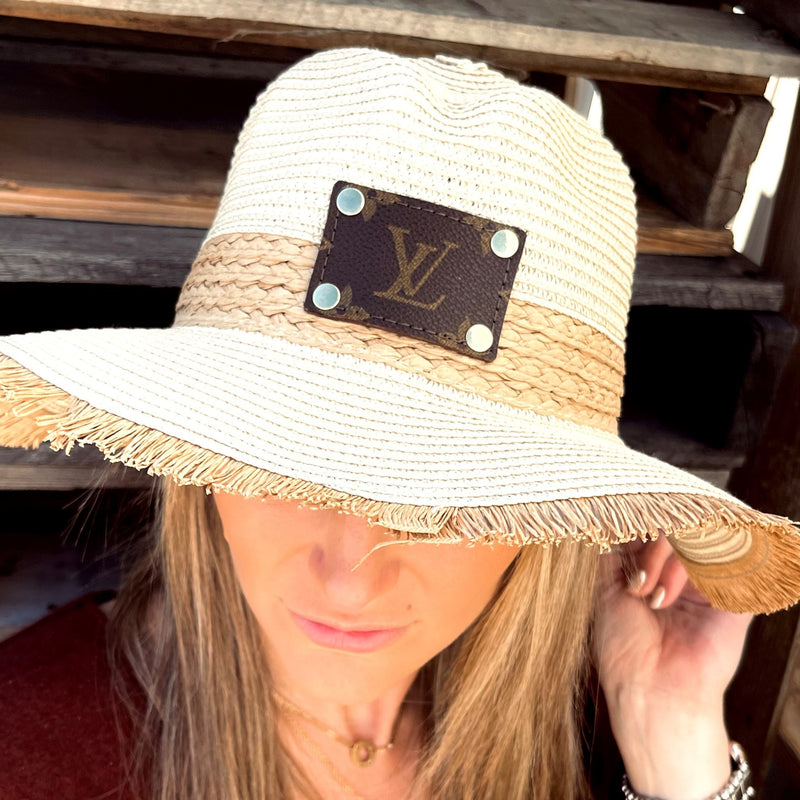 Re-purposed LV Tulum Straw Hat